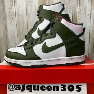 Nike Dunk High Retro Green Khaki